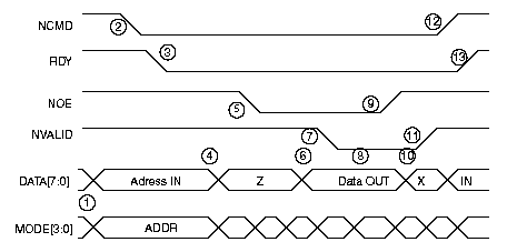 Цикл чтения при параллельном программировании AT91SAM7S32